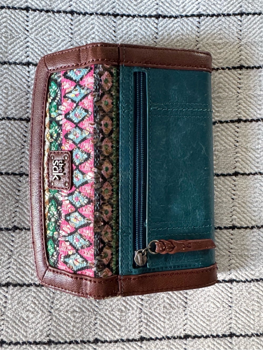 The Sak Vintage Blue Leather Wallet